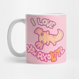 I LOVE YOU AXOLOTL gold mud puppy t-shirt Mug